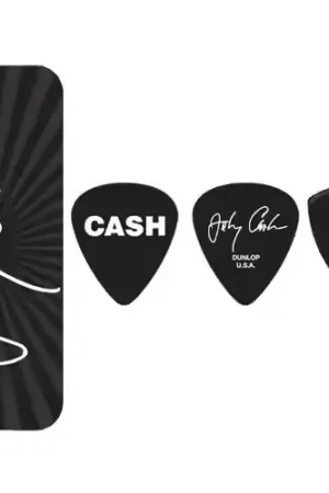 Tendance - Jim Dunlop 6 x Johnny Cash Signature Medium Boîte