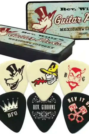 Produit phare | Jim Dunlop 6 x Medium Reverend Willy Boîte