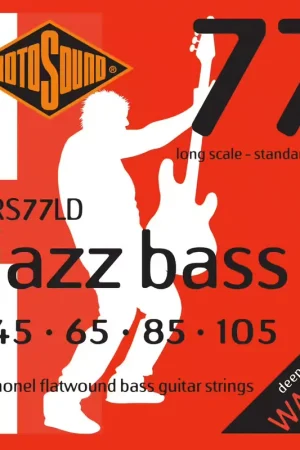 Rotosound RS77LD Jazz Bass Monel Flatwound Long Scale 45-105 | Prix promo