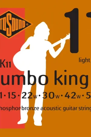Rotosound JK11 Jumbo King Phosphor Bronze Light 11-52 | Réduction