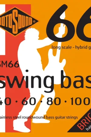 Premium | Rotosound SM66 Swing Bass Stainless Steel Roundwound Long Scale 40-100