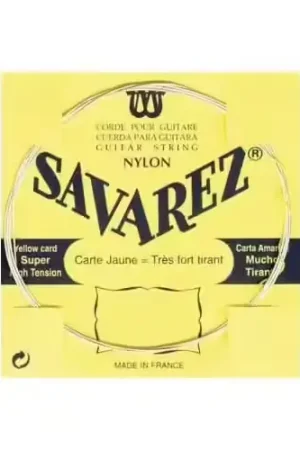 Petit prix - Savarez 521J MI-1 Carte Jaune Tirant Tres Fort (Unité)