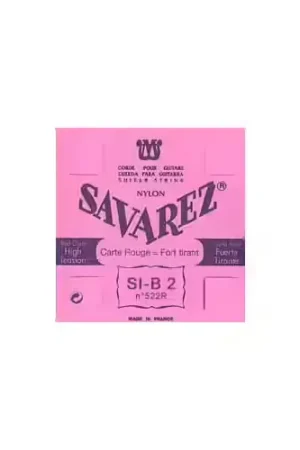 Savarez 522R SI-2 Carte Rouge Tirant Fort (Unité) - Disponible à la commande