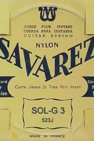 Prix imbattable - Savarez 523J SOL-3 Carte Jaune Tirant Tres Fort (Unité)