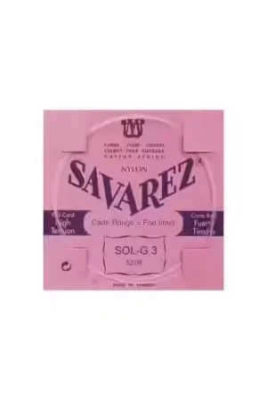 Savarez 527R SOL-3 Carte Rouge Tirant Fort (Unité) - Super prix