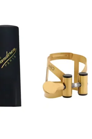 Vandoren Ligature M/o Baryton Vieil Or Couvre-bec Plastique - Premium