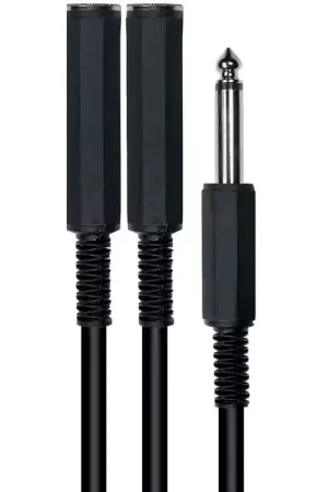 Yellow Cable 2 Jack Fem. Mono vers 1 Jack Mâle Mono | Remise