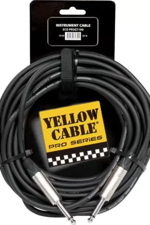Disponible dès maintenant - Yellow Cable Cordon Jack Jack 10 M Neutrik