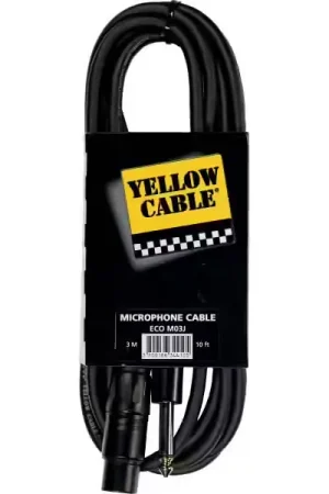 Yellow Cable Cordon Jack XLR Fem. 3 M | Prix imbattable