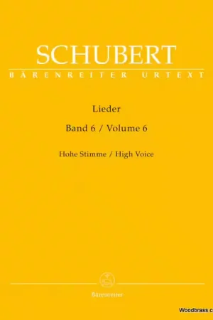 Barenreiter Schubert F. - Lieder Vol.6 - High Voice | Prix malin