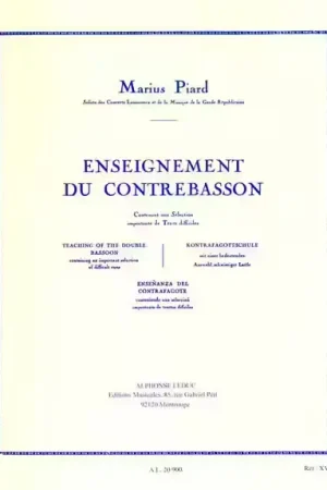 Bon prix - Leduc Piard M. - Enseignement Du Contrebasson