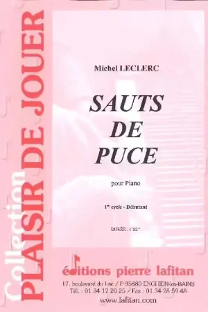 Excellente qualité | Lafitan Leclerc Michel - Sauts De Puce - Piano