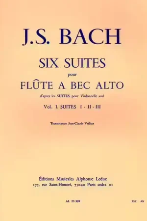 Leduc Bach J.s./veilhan J.C. - 6 Suites D'apres Les Suites Pour Violoncelle Vol. 1 - FLB Alto - Dernières pièces