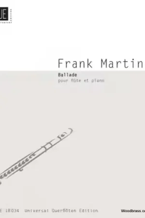 Prix cassé | Universal Edition Martin F. - Ballade - Flute et Piano