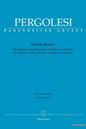 Barenreiter Stabat Mater Vocal - Pergolesi - Derniers exemplaires