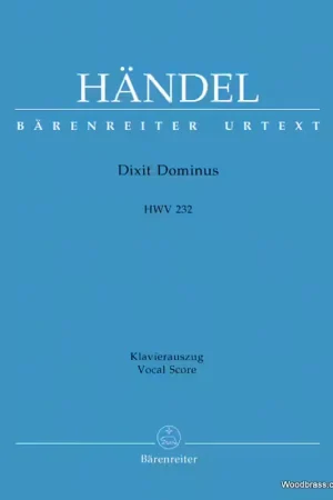 Qualité supérieure - Barenreiter Handel G.F. - Dixit Dominus HWV 232 - Vocal Score
