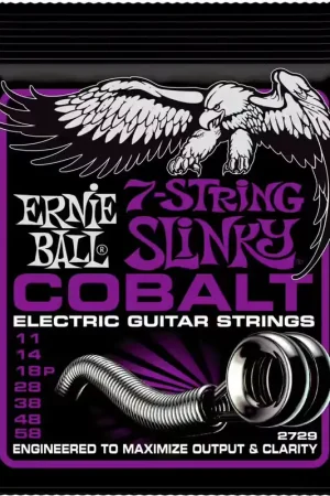 Ernie Ball 2729 Cobalt Power Slinky 7C 11-58 - Achetez dès aujourd'hui