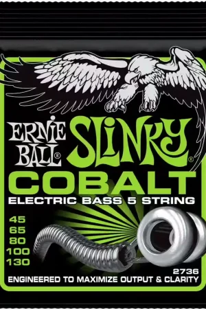 Ernie Ball 2736 Cobalt Slinky 5C 45-130 | Commandez maintenant