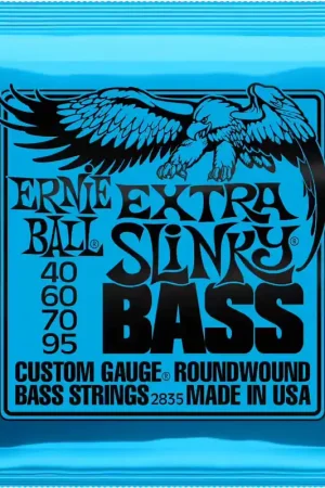 Qualité premium | Ernie Ball 2835 Custom Gauge Roundwound Extra Slinky 40-95
