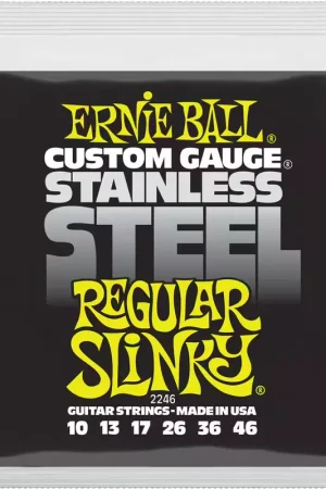 Ernie Ball 2246 Stainless Steel Regular Slinky 10-46 - Achetez en ligne
