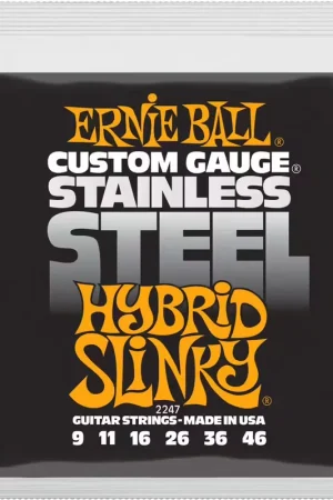 Ernie Ball 2247 Stainless Steel Hybrid Slinky 9-46 - Meilleure vente