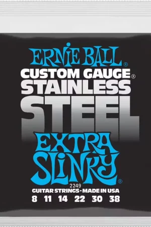 Ernie Ball 2249 Custom Gauge Stainless Steel Extra Slinky 8-38 | Affaire à saisir