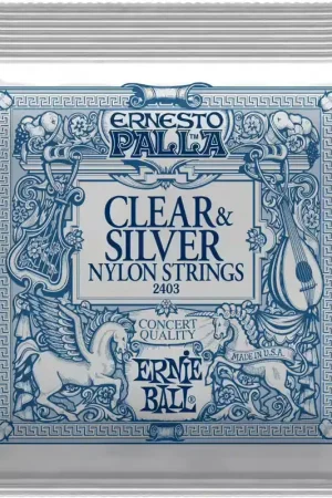 Ernie Ball 2403 Clear & Silver Nylon Strings 28-42 - Expédition rapide