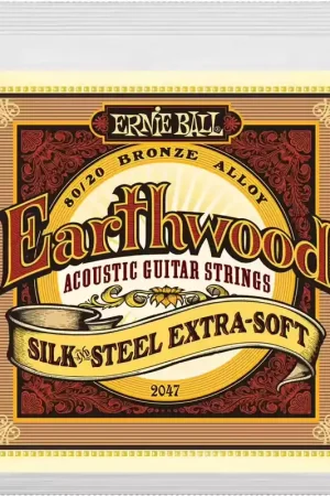 Expédition express | Ernie Ball 2047 Earthwood Silk Steel Extra Soft 10-50