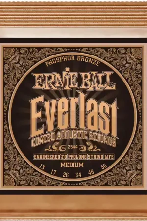 Ernie Ball 2544 Everlast Phosphor Bronze Medium 13-56 - Qualité premium