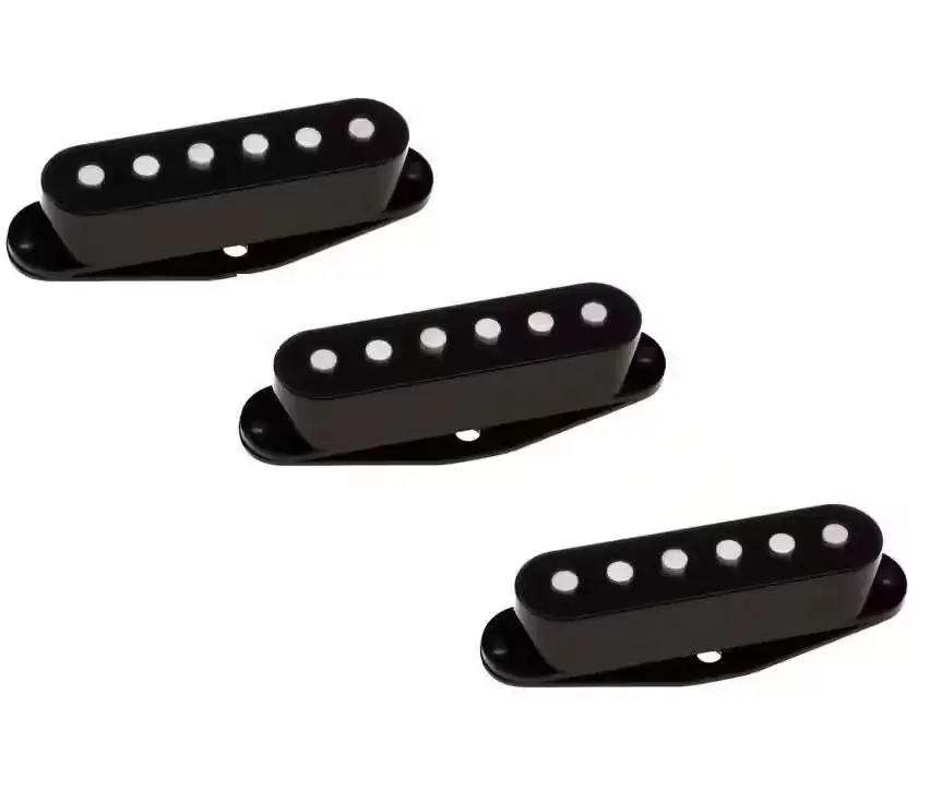 Bien noté | Dimarzio DM2001BK Capot pour Simple Bobinage Noiseless Set 3 Pièces Noir