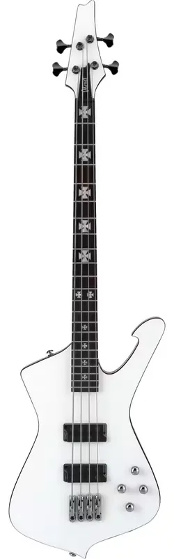 Envoi rapide - Ibanez SDB3-PW Pearl White Signature Sharlee D'angelo
