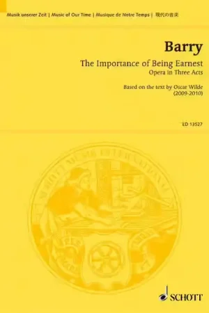 Disponible maintenant - Schott Barry - The Importance Of Being Earnest