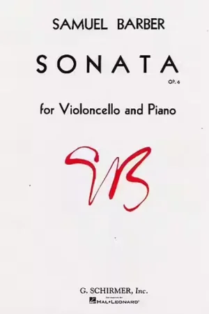 Schirmer BARBER S. - SONATA OP. 6 - VIOLONCELLE ET PIANO - Bon plan