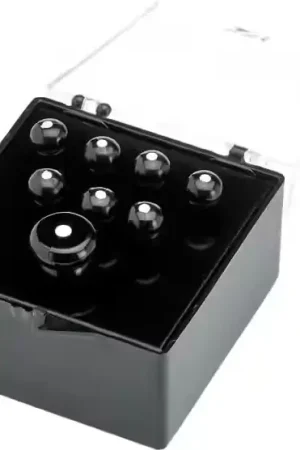 Stock presque épuisé | Fender Bridge Pin Set Black With White Dot (7)