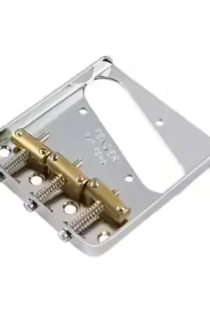 Prix mini - Fender 3-saddle American Vintage Tele Bridge Assembly With Brass Saddles (chrome)