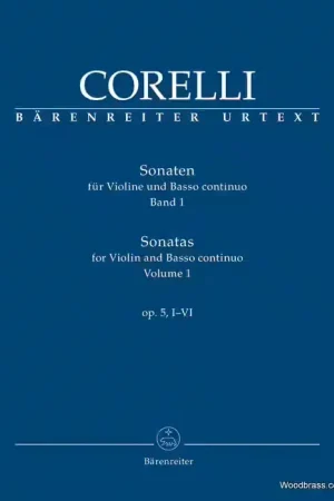 Barenreiter A. - Sonatas For Violin And Basso Continuo Op.5 I-Vi Vol.1 | Fin de série