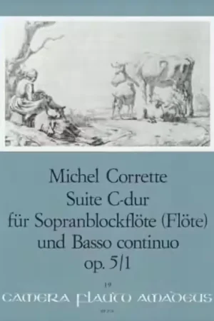 Nouveau - Amadeus Corrette M. - Suite C-dur Op. 5/1 - FLB Soprano et BC