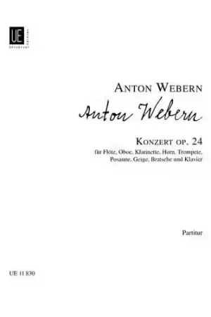 Universal Edition WEBERN A. - CONCERTO OP.24 - Réduction spéciale