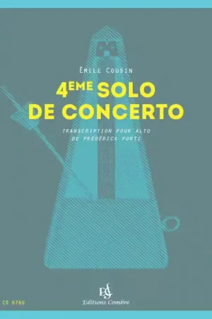Bientôt épuisé | Combre Cousin Emile - 4eme Solo De Concerto - Alto et Piano