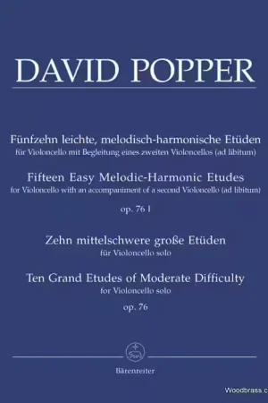 Barenreiter Popper D. - 15 Easy MELODIC-harmonic Etudes Op.76 - Violoncelle - Plus que quelques articles