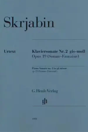 Henle Verlag Scriabine A. - Piano Sonata N° 2 G Sharp Minor Op. 19 (SONATE-fantaisie) | Best-seller