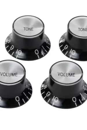 Gibson Accessories PRMK-010 Boutons SG Noirs Avec Inserts Métals 4 Pack - Bon prix