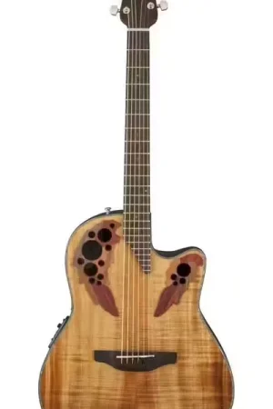 Ovation Celebrity Elite Plus Mid Cutaway Figured Koa CE44P-FKOA-G - Liquidation