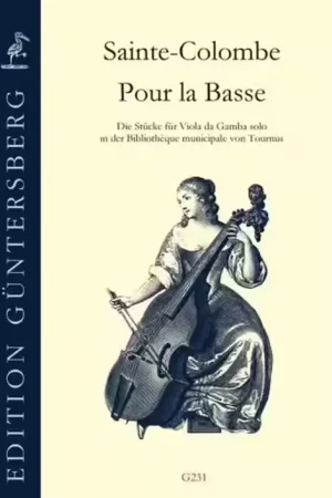 Guntersberg SAINTE-colombe - Pour La Basse (manuscrit De Tournus) - Viole De Gambe | Nouveau chez nous