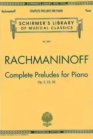 Schirmer Rachmaninov S. - Complete Preludes For Piano - Disponible maintenant