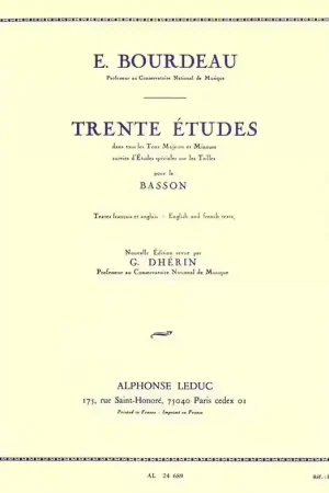 Excellente qualité - Leduc Bourdeau E. - 30 Etudes - Basson