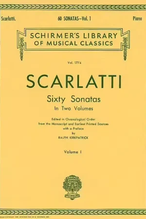 Prix réduit - Schirmer DOMENICO SCARLATTI SIXTY SONATAS VOLUME ONE - HARPSICHORD