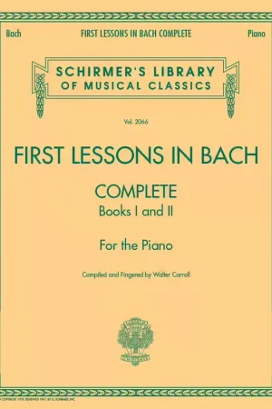 Réduction | Schirmer First Lessons In Bach 1 & 2 Complete - Version anglaise