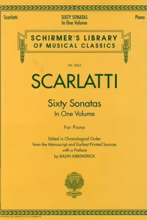 Best-seller | Schirmer SCARLATTI - SIXTY SONATAS IN ONE VOLUME FOR PIANO - 1 AND 2 - PIANO SOLO