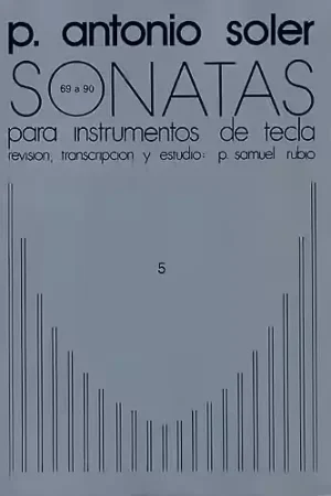 UME (Union Musical Ediciones) ANTONIO SOLER SONATAS VOLUME FIVE - PIANO SOLO - Achetez dès maintenant